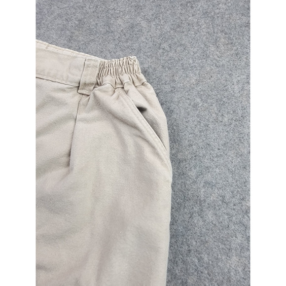 LL Bean Pathfinder Pants Womens 18 Beige Flannel Lined Outdoor - Picture 3 of 15